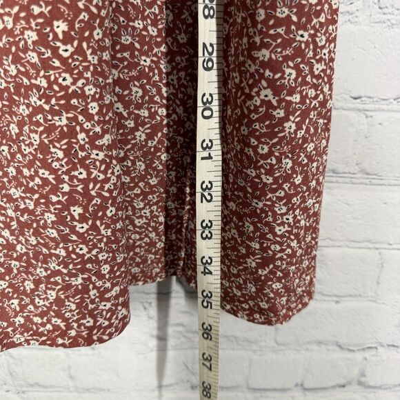 Rompers Women Plus Size 2XL Shorts Flowy Polyester Floral Brown Cottage Feminine - Picture 11 of 15